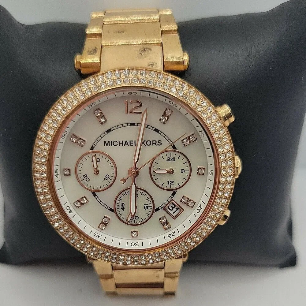 Michael Kors Parker MK5784 Women Stainless Steel Analog Dial Quartz Watch AM402